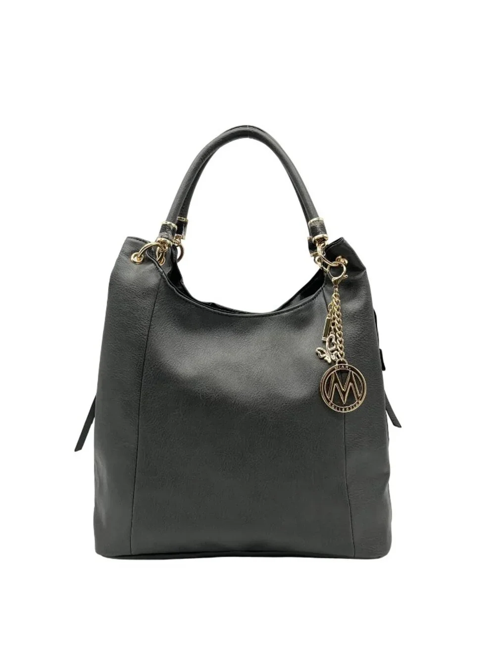 MKF Charcoal April Hobo Bag